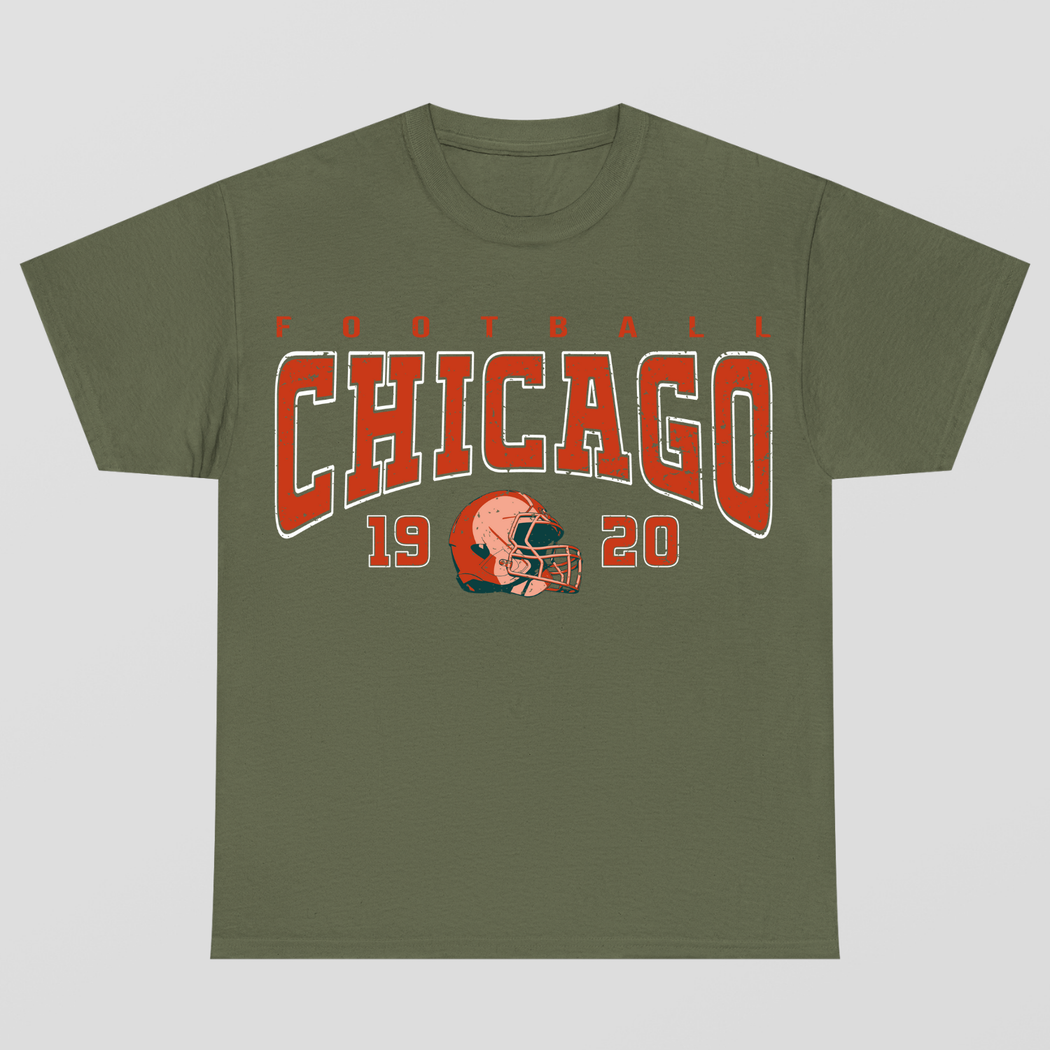 Vintage Style Chicago Football T-Shirt