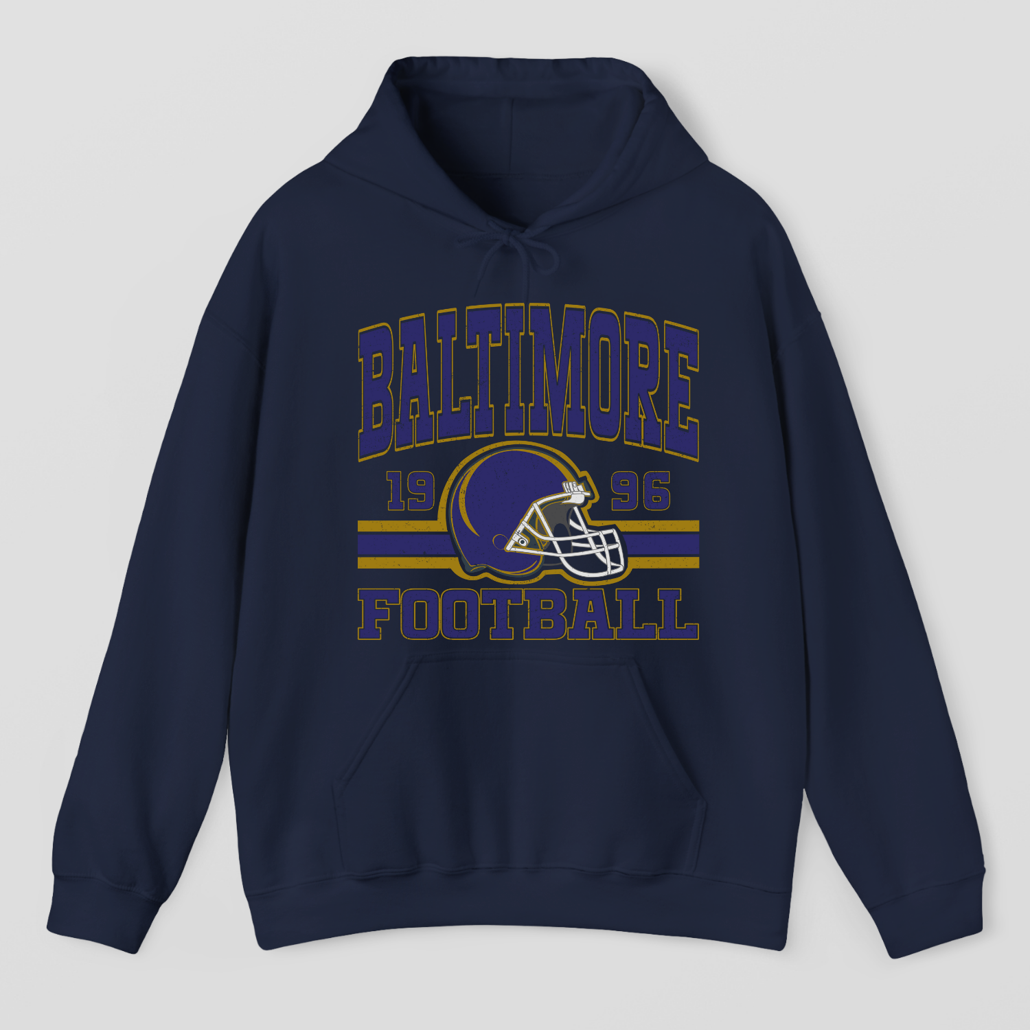Vintage Style Baltimore Football Hoodie