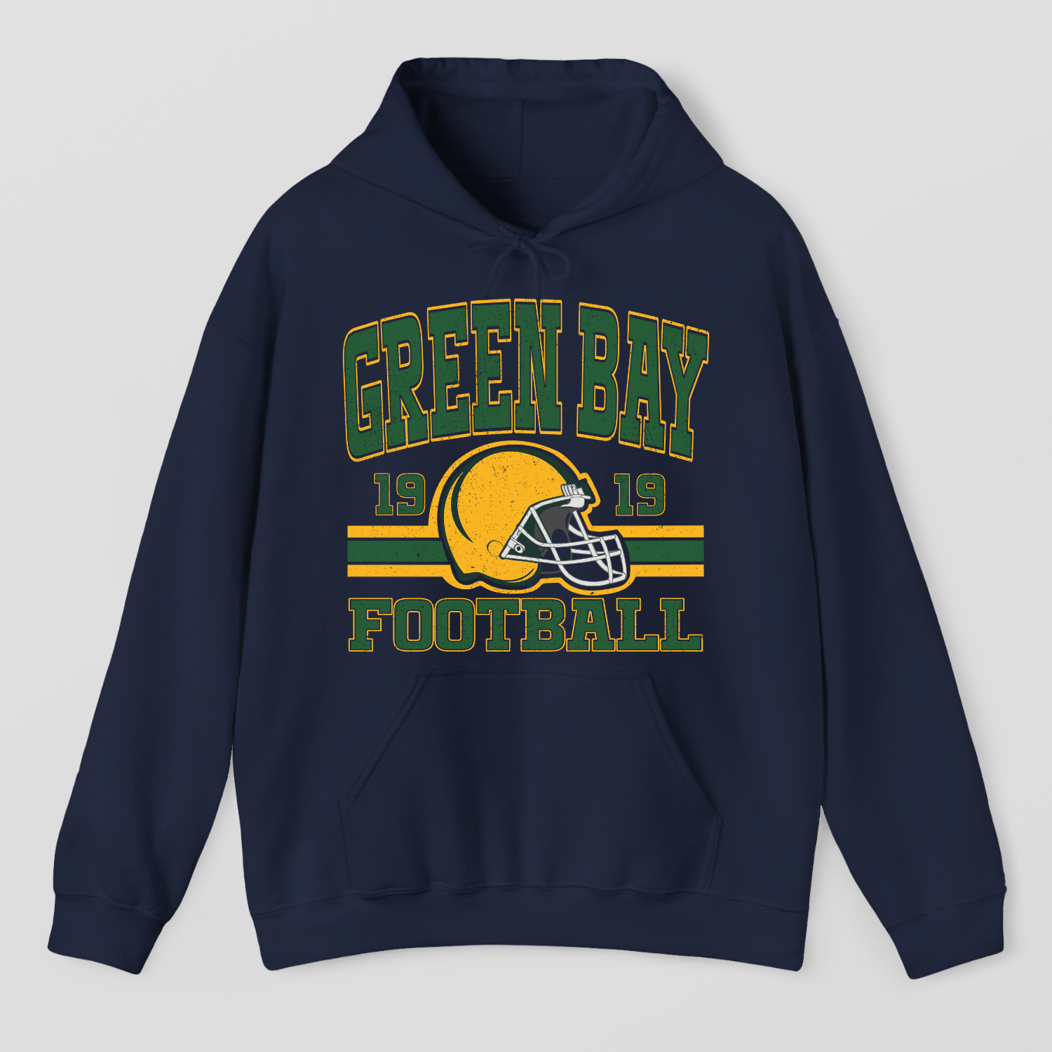 Vintage Style Green Bay Football Hoodie