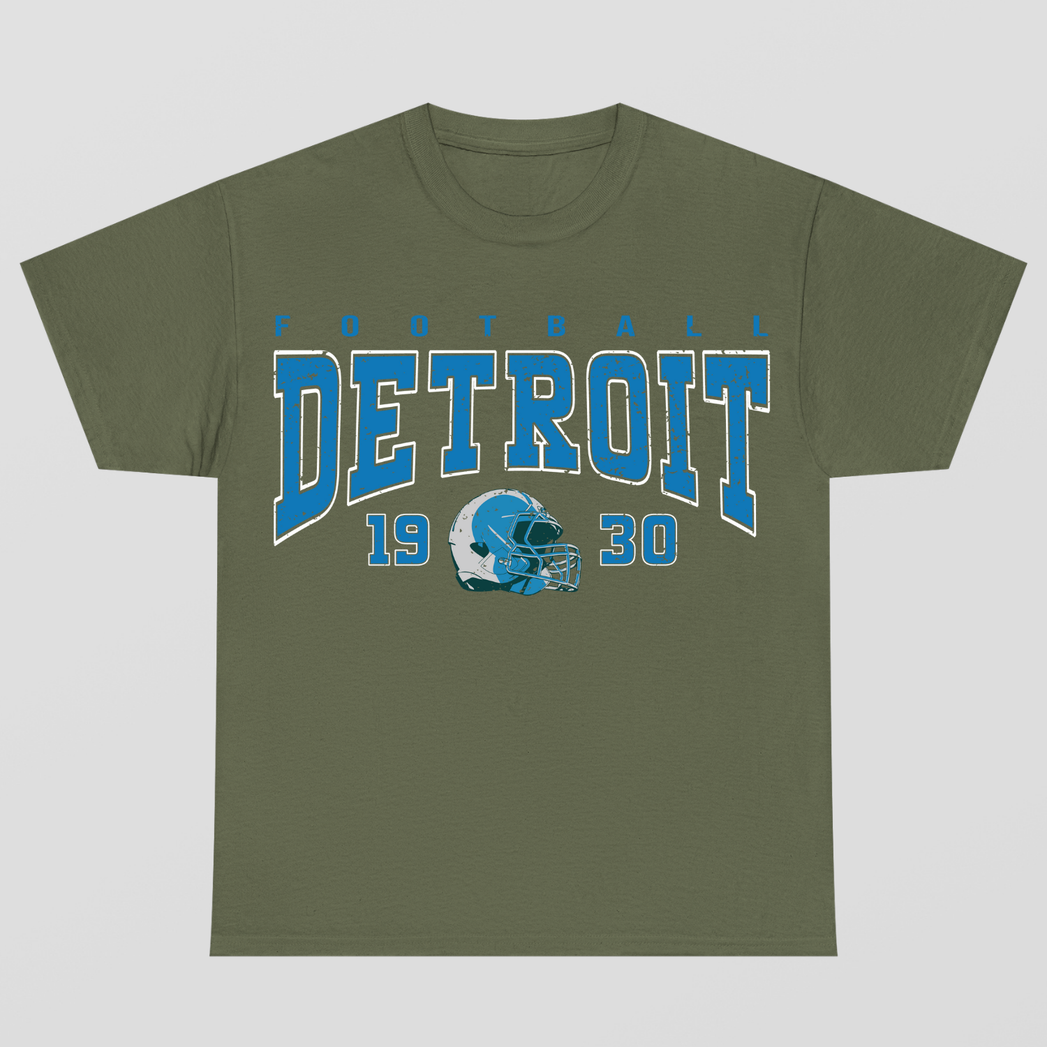 Vintage Style Detroit Football T-Shirt