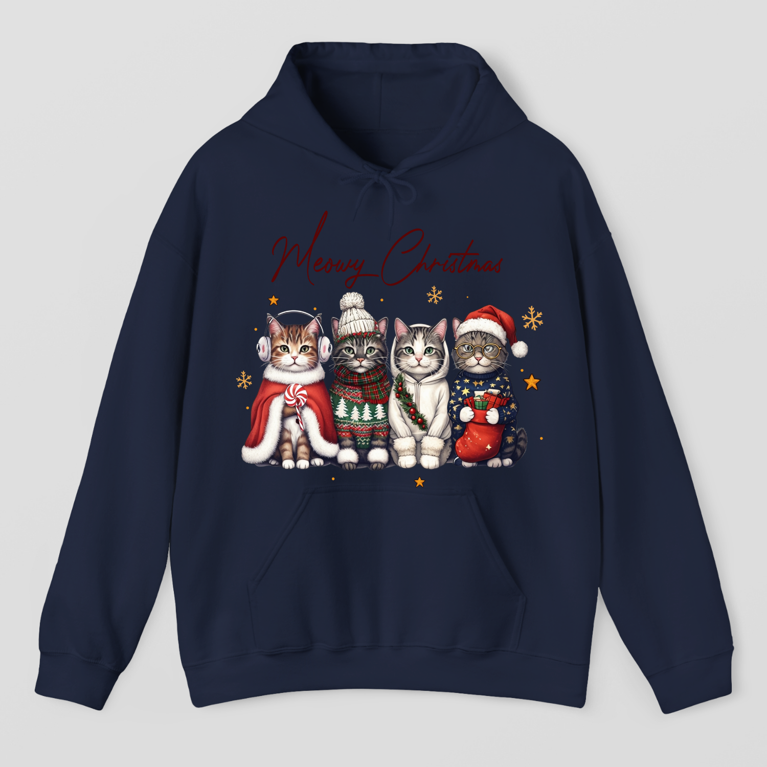 Meowy Christmas Hoodie