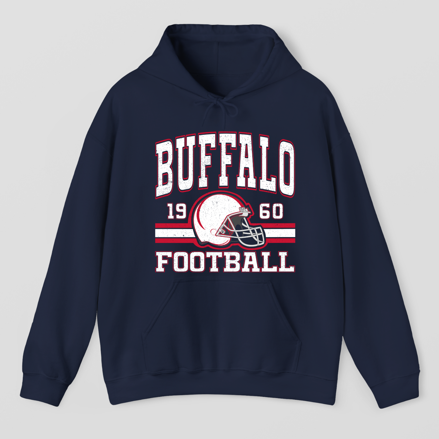 Vintage Style Buffalo Football Hoodie