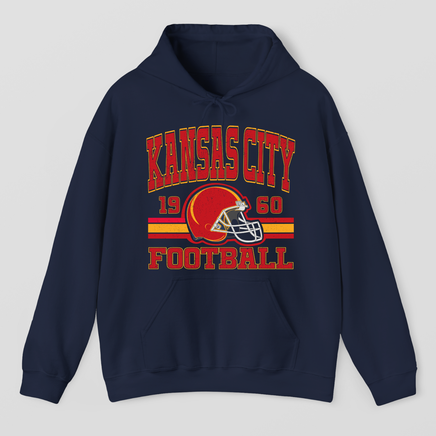 Vintage Style Kansas City Football Hoodie