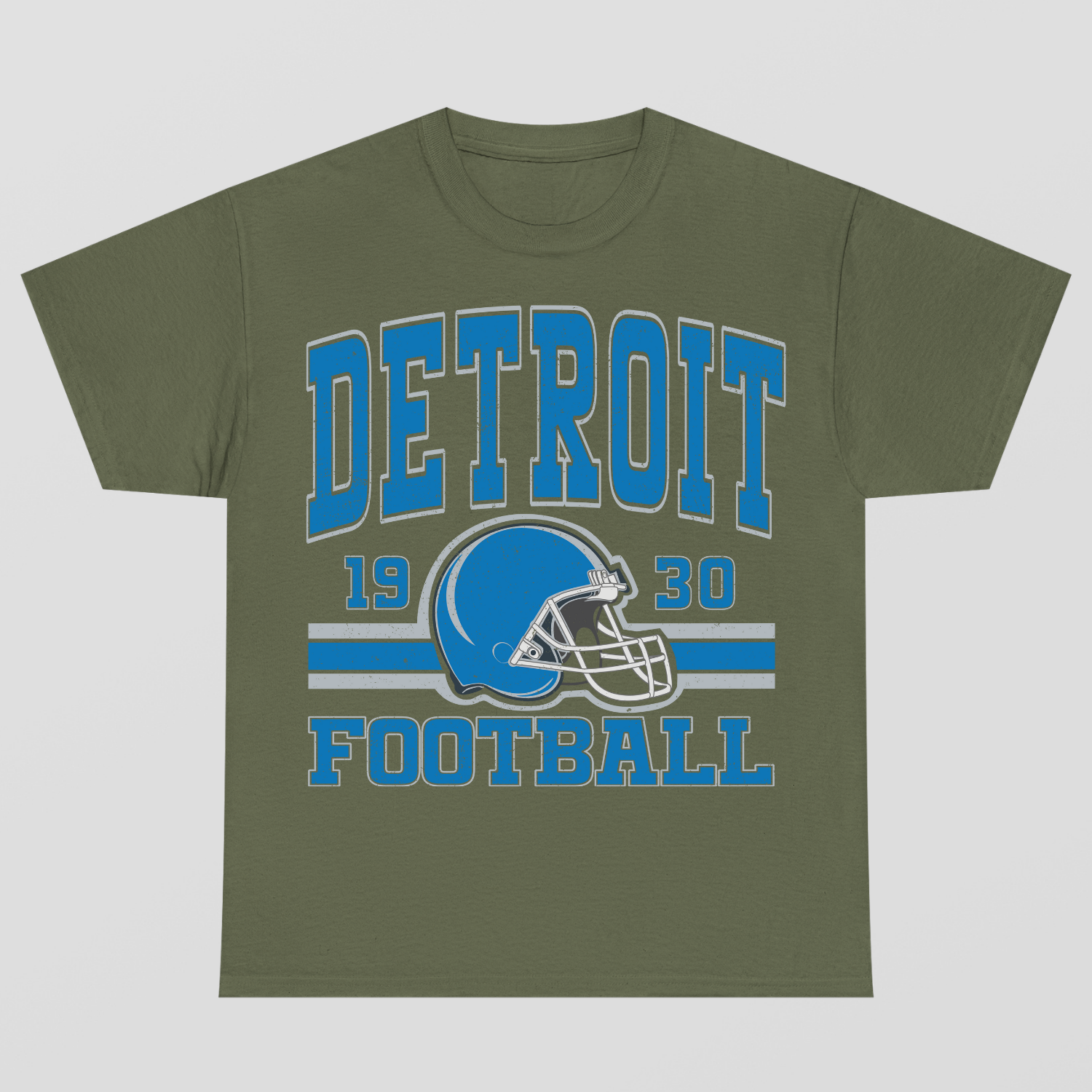 Vintage Style Detroit Football T-Shirt