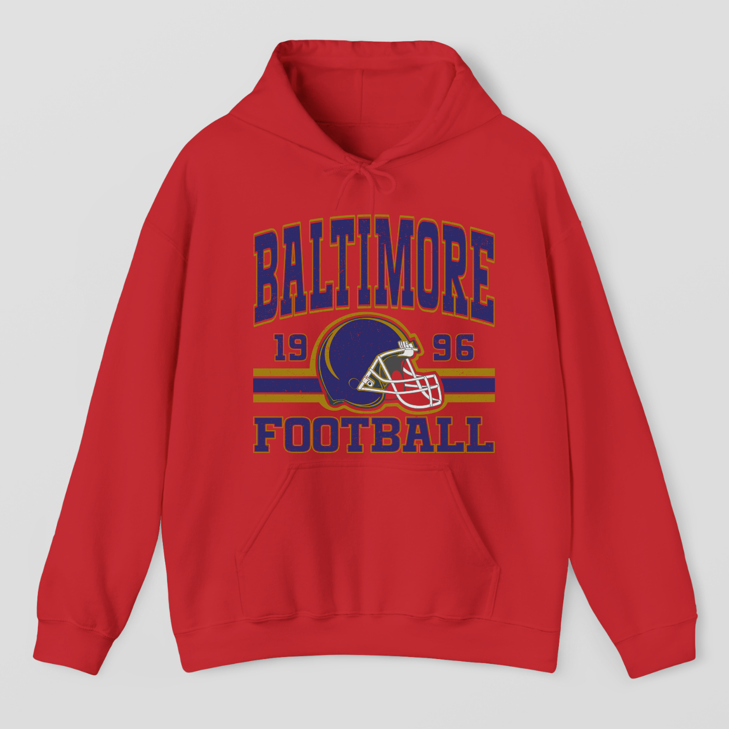 Vintage Style Baltimore Football Hoodie