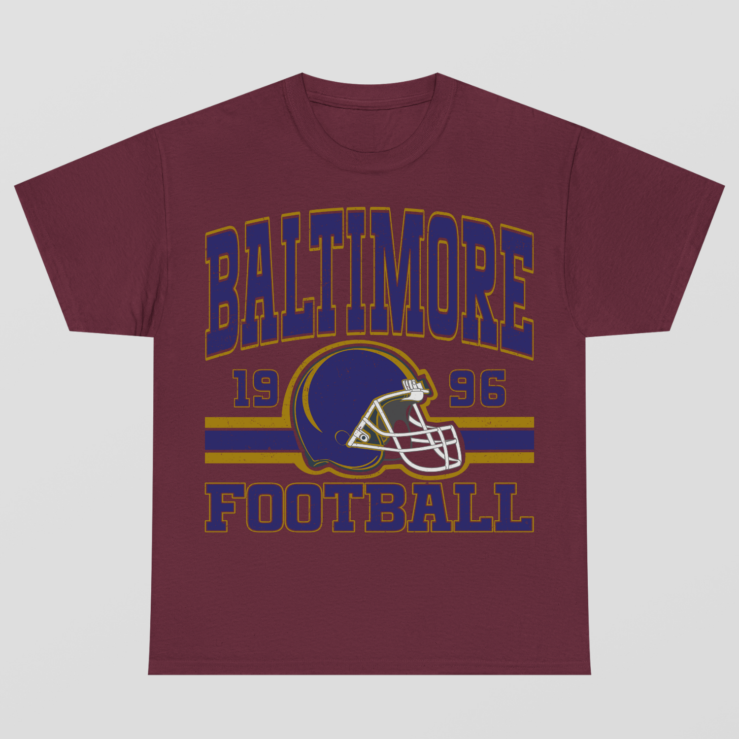 Vintage Style Baltimore Football T-Shirt