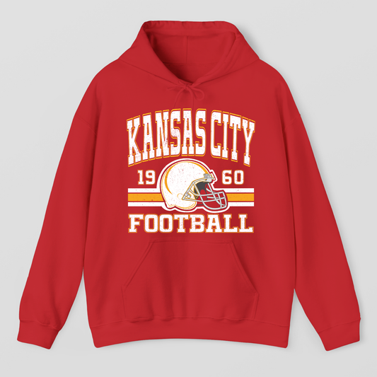 Vintage Style Kansas City Football Hoodie