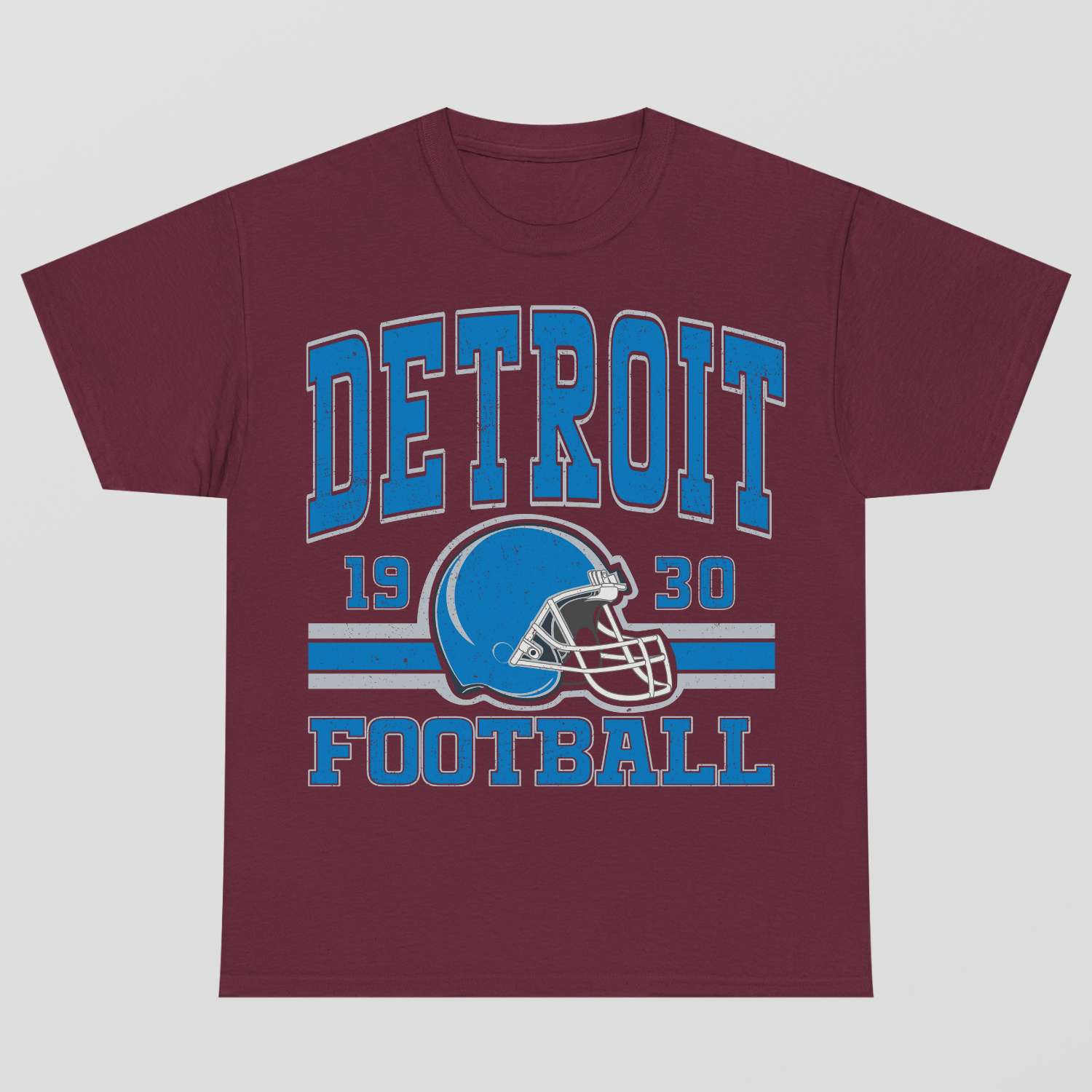 Vintage Style Detroit Football T-Shirt