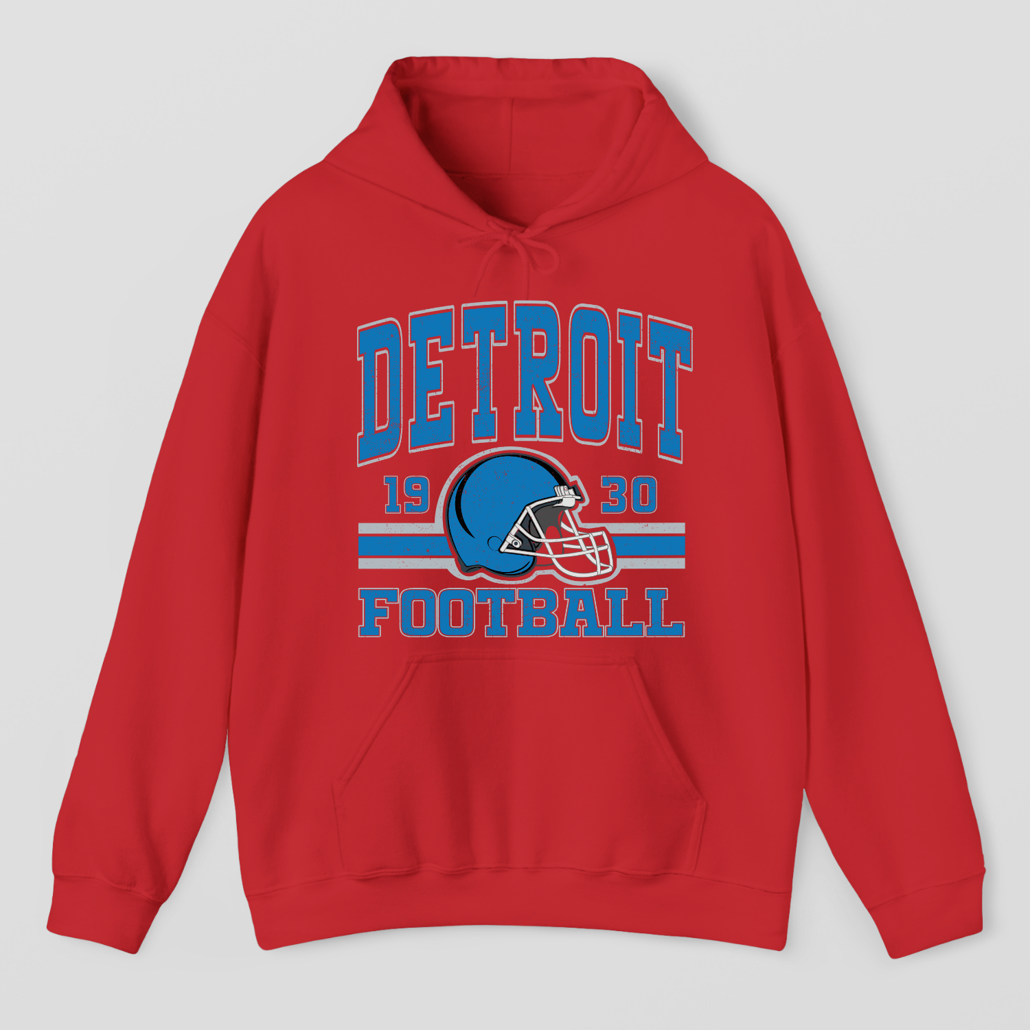 Vintage Style Detroit Football Hoodie