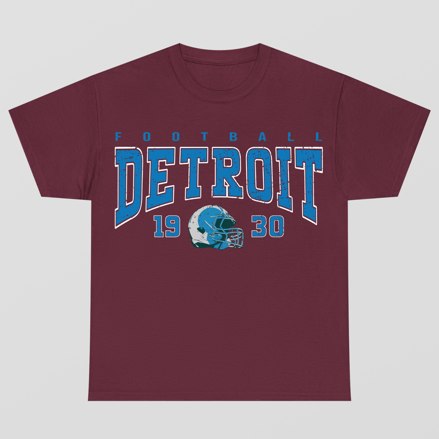 Vintage Style Detroit Football T-Shirt