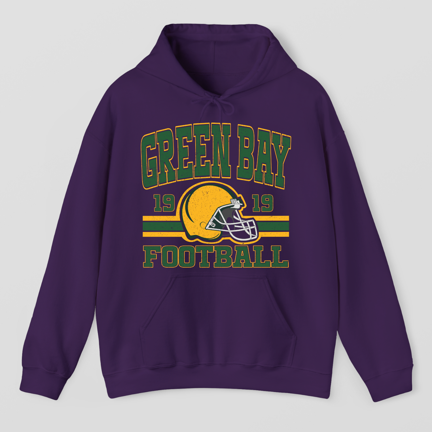 Vintage Style Green Bay Football Hoodie