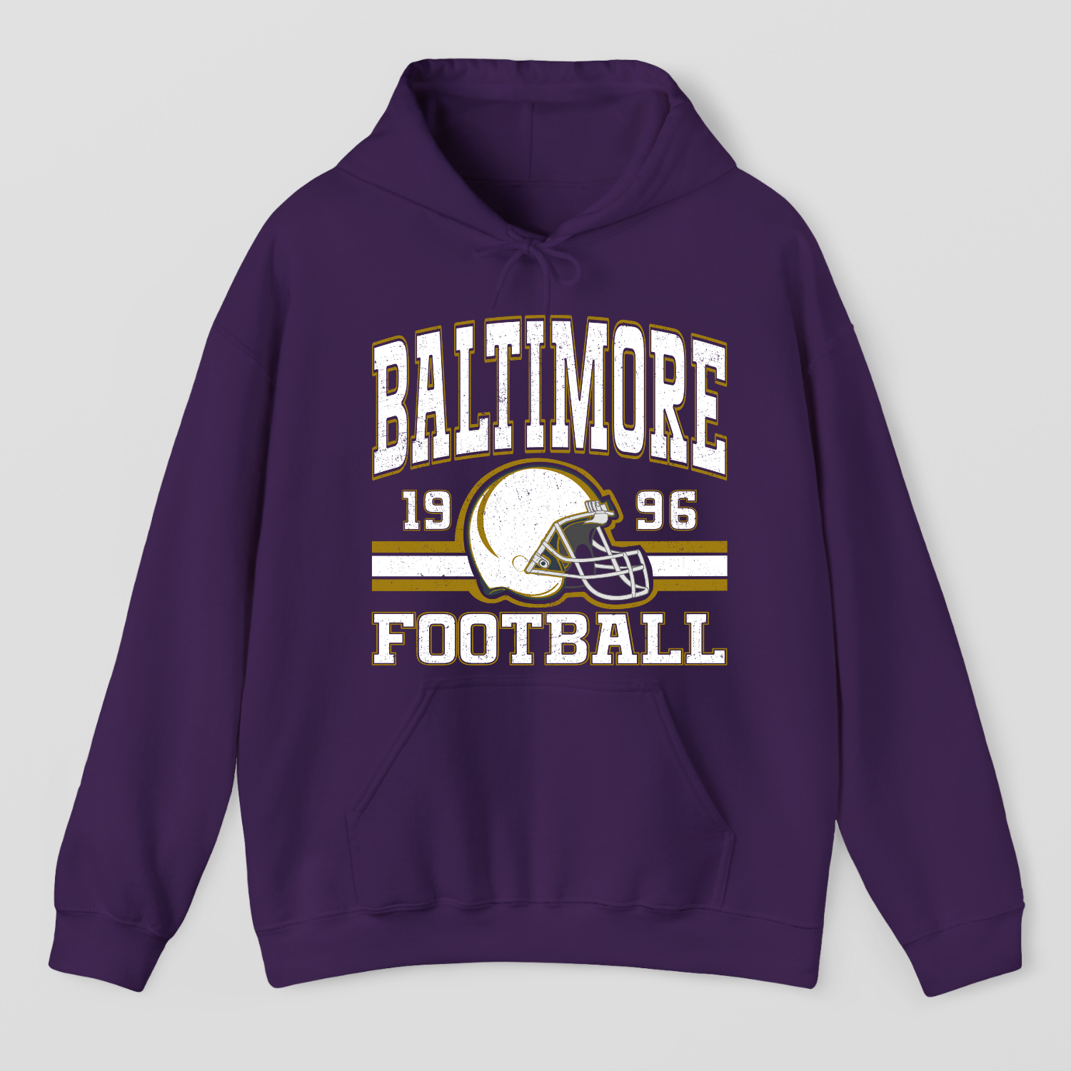Vintage Style Baltimore Football Hoodie