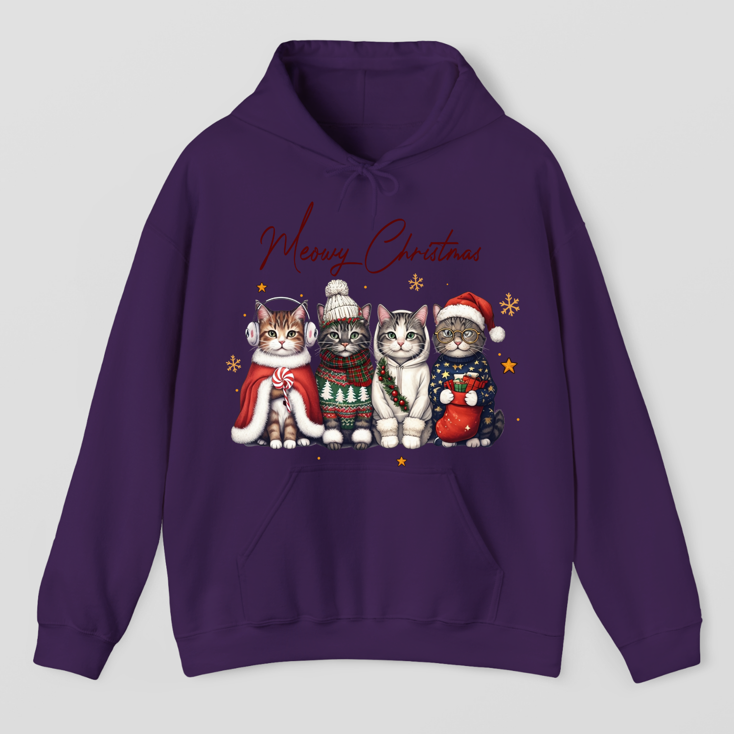Meowy Christmas Hoodie