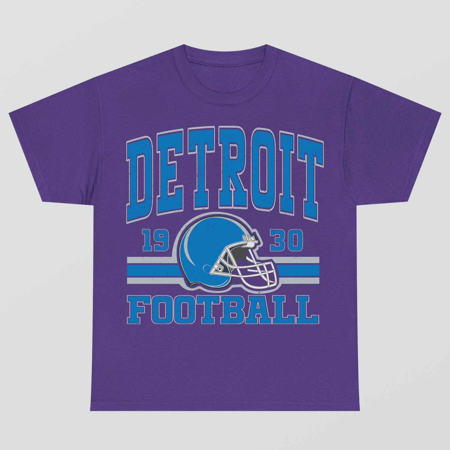 Vintage Style Detroit Football T-Shirt
