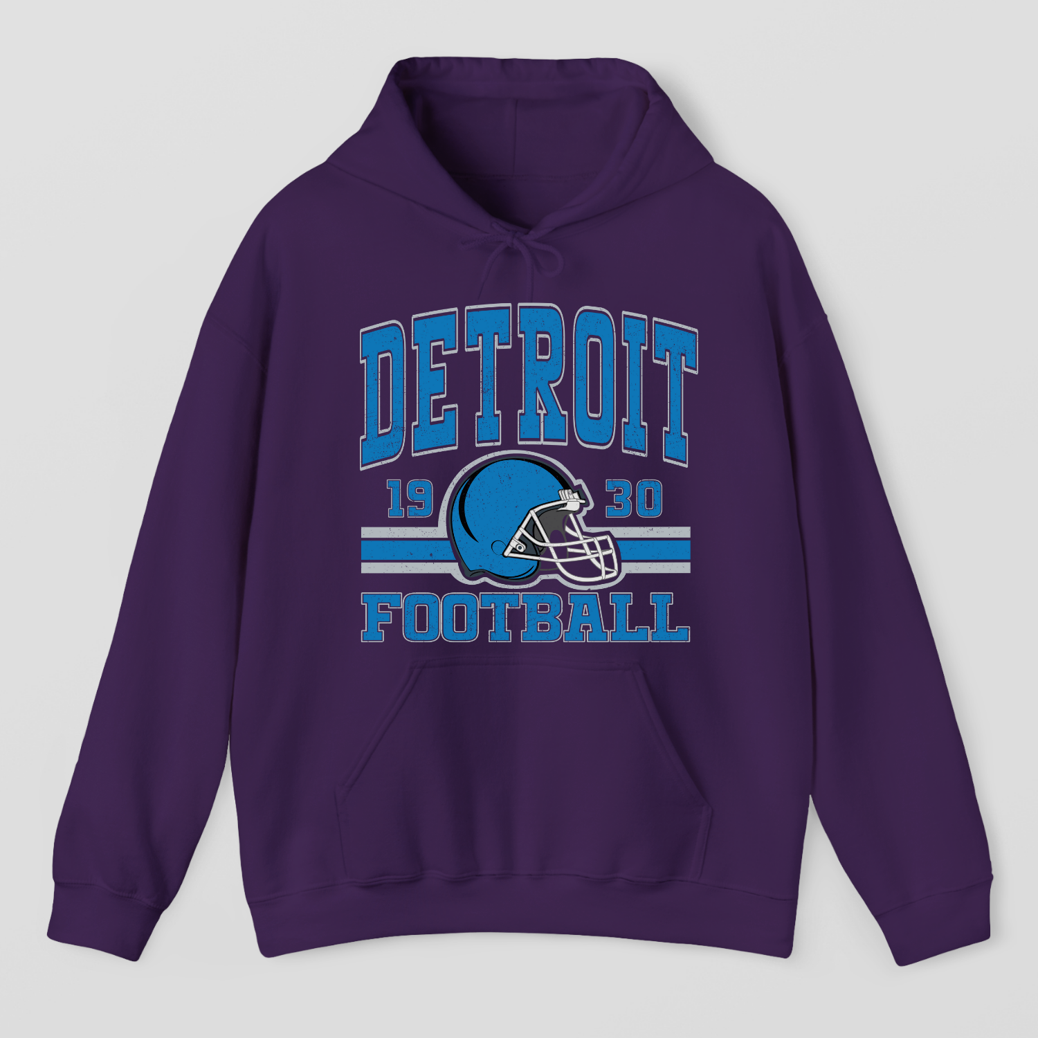 Vintage Style Detroit Football Hoodie