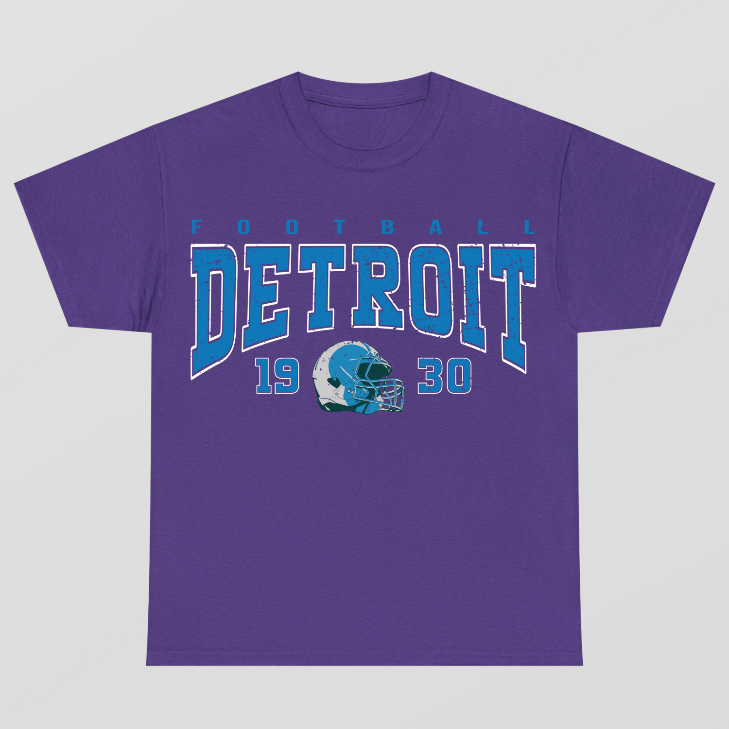 Vintage Style Detroit Football T-Shirt