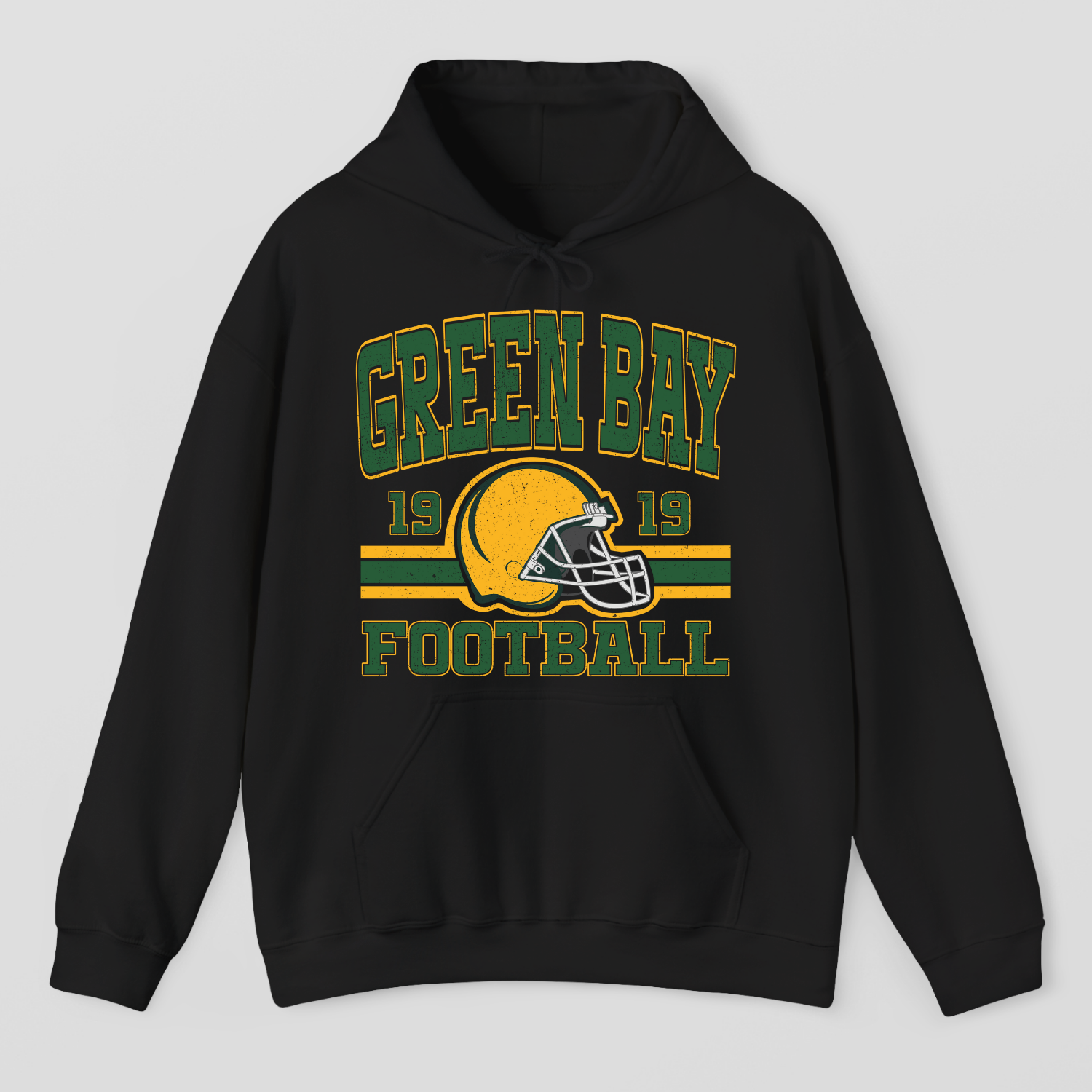Vintage Style Green Bay Football Hoodie