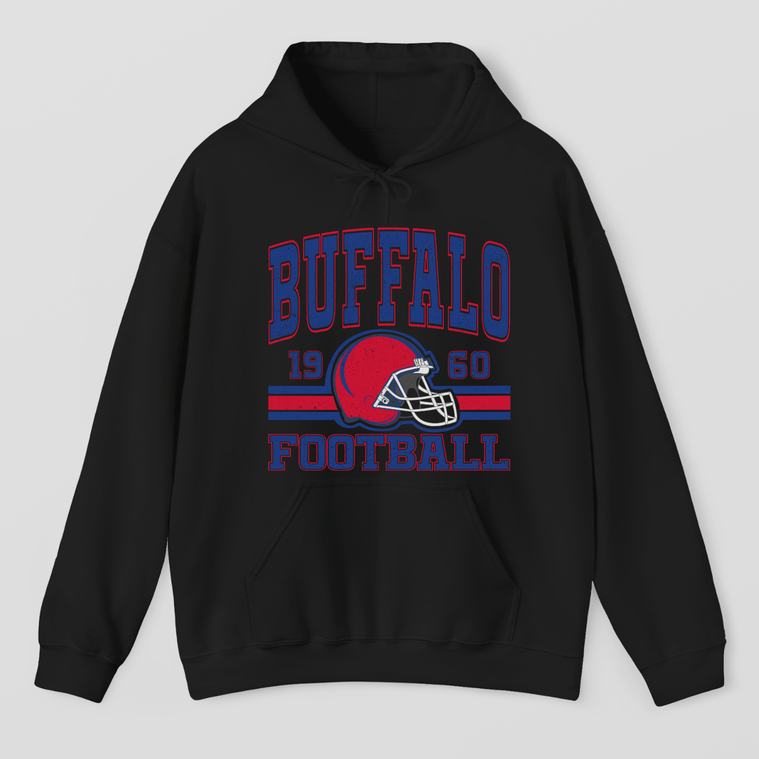 Vintage Style Buffalo Football Hoodie