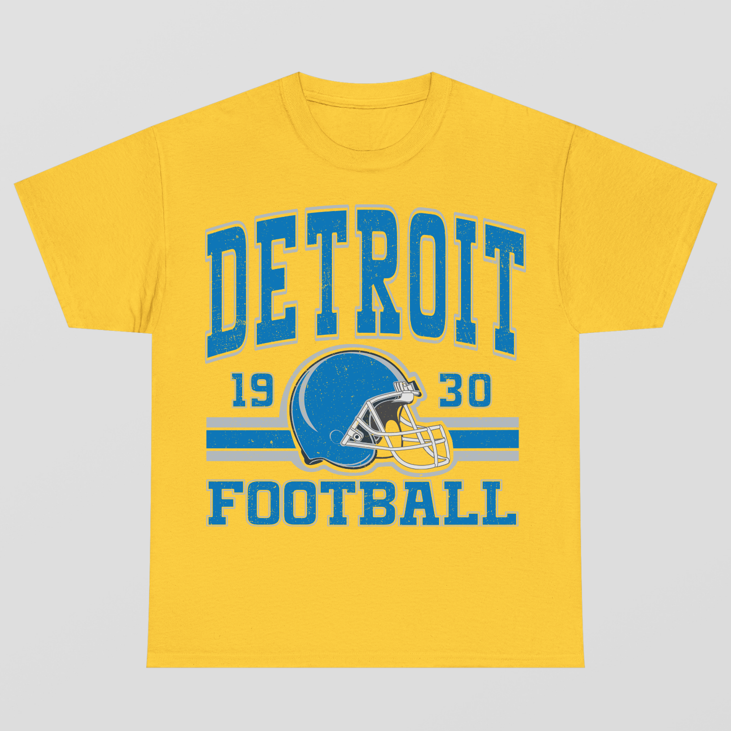 Vintage Style Detroit Football T-Shirt