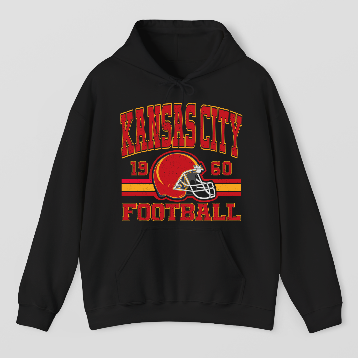 Vintage Style Kansas City Football Hoodie