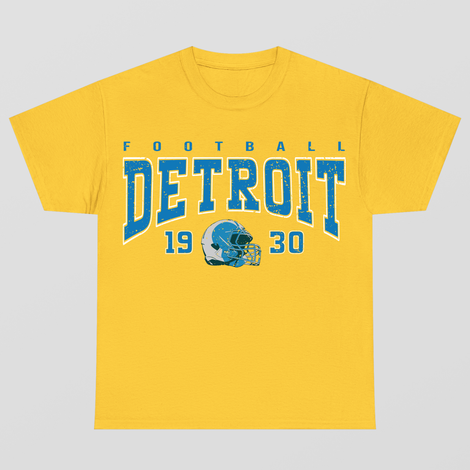 Vintage Style Detroit Football T-Shirt