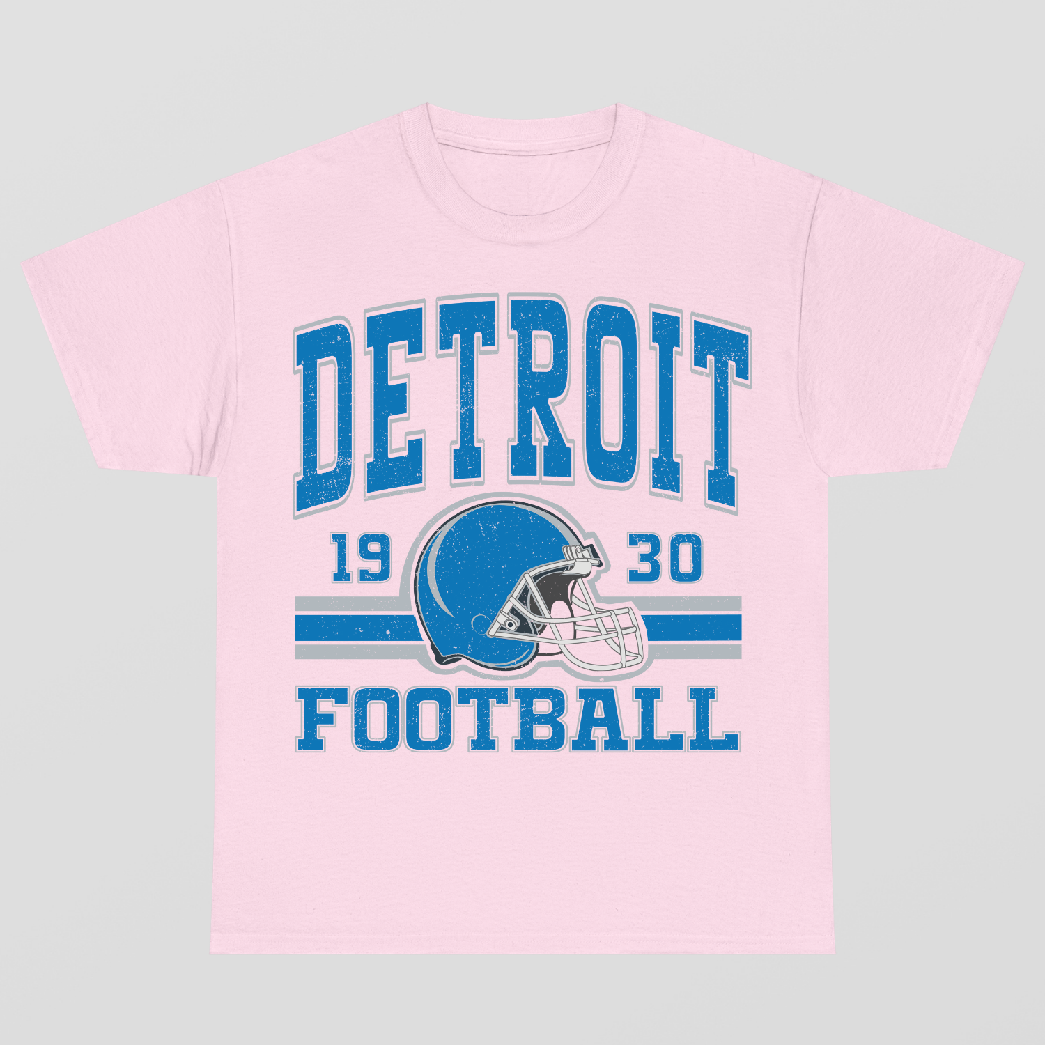 Vintage Style Detroit Football T-Shirt