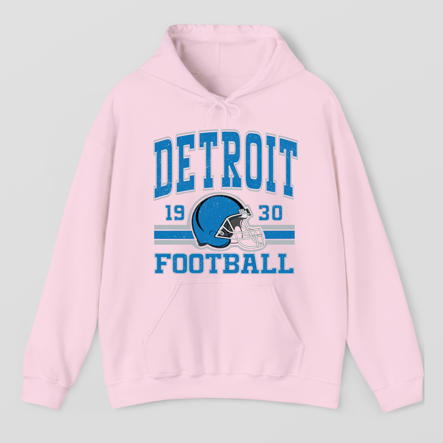 Vintage Style Detroit Football Hoodie