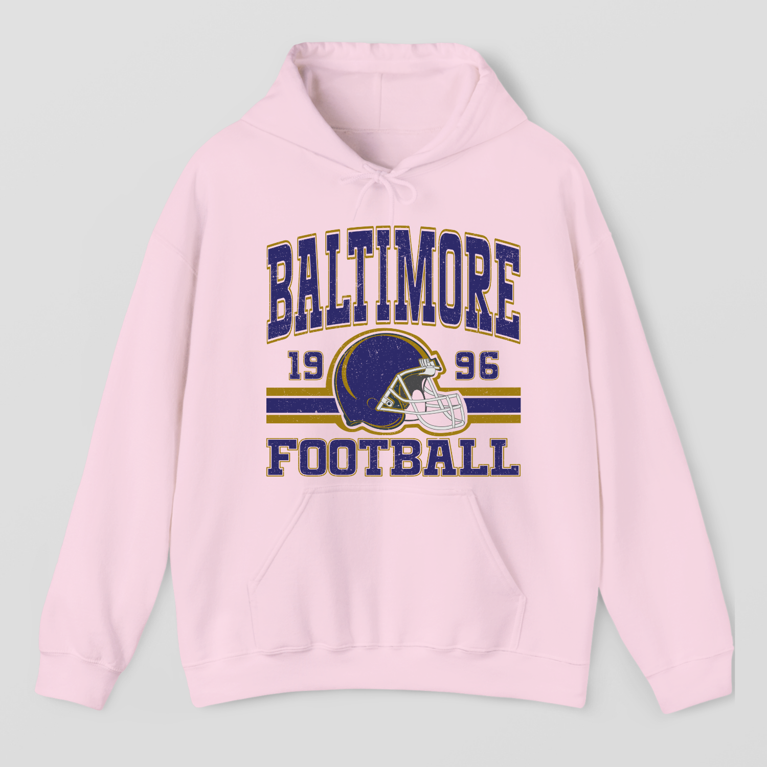 Vintage Style Baltimore Football Hoodie