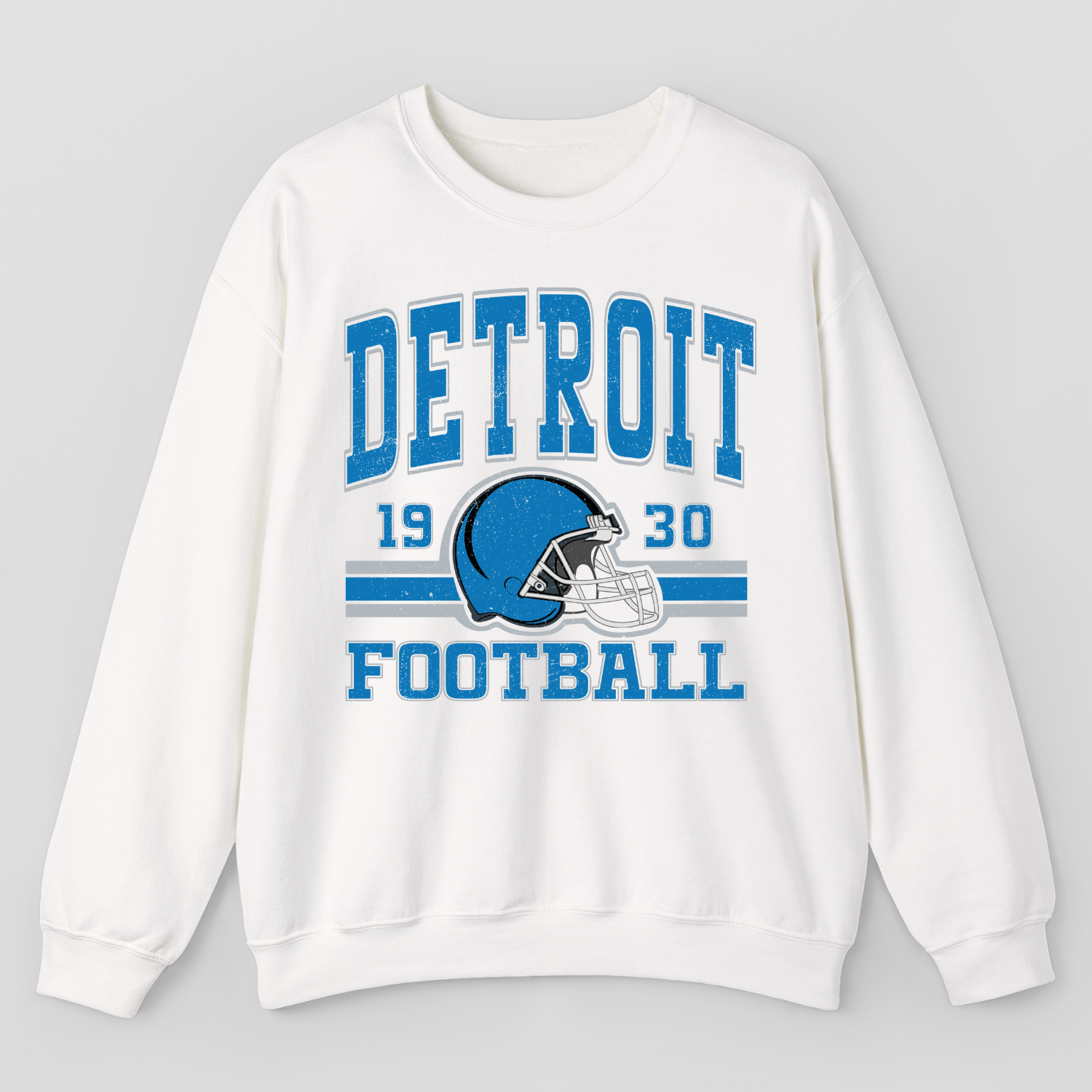 Vintage Style Detroit Football Sweatshirt