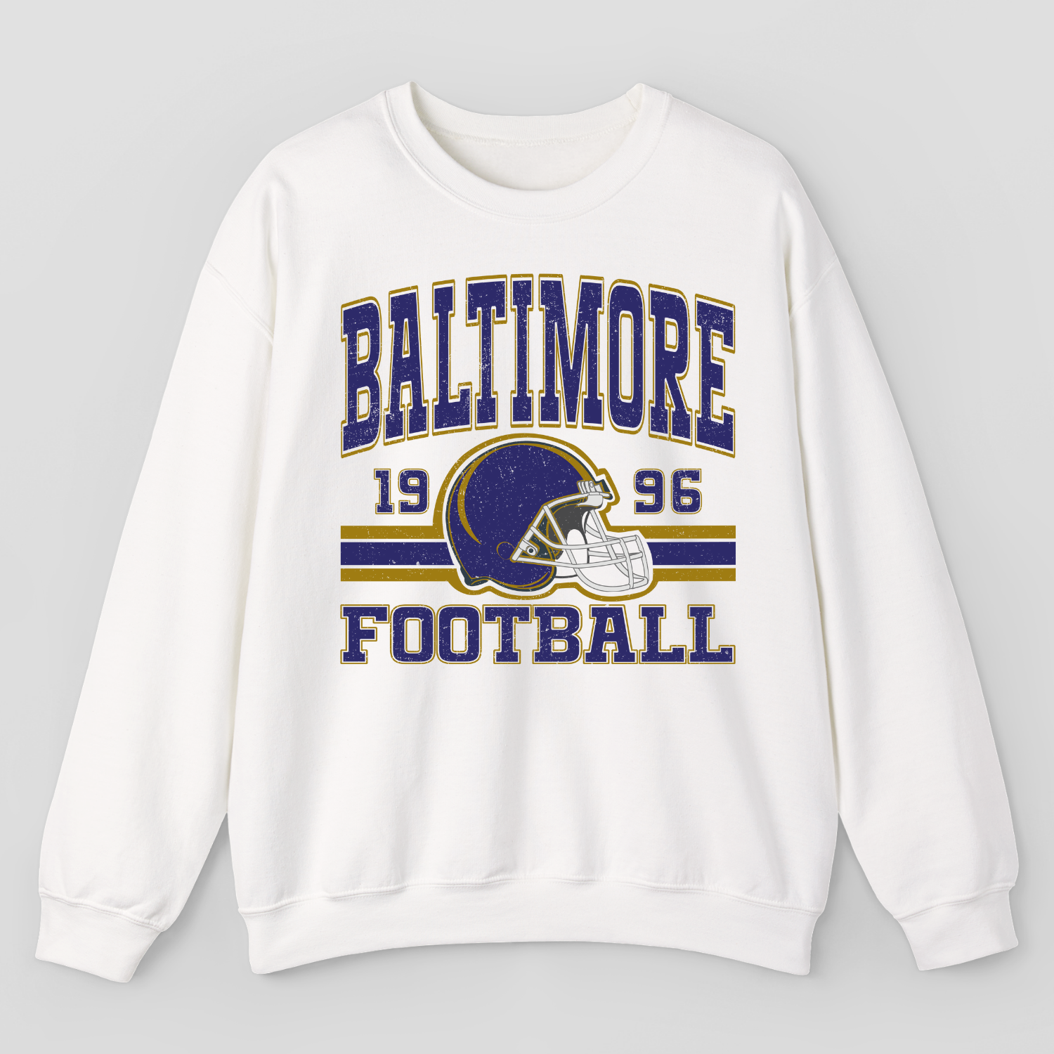 Vintage Style Baltimore Football Sweatshirt
