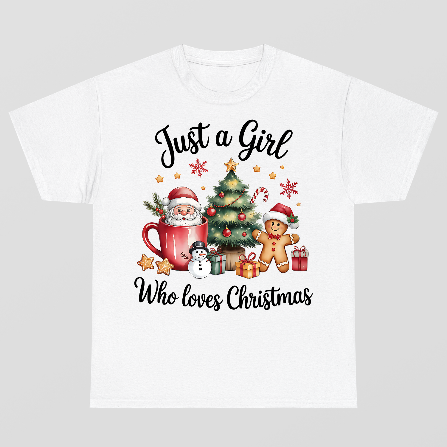 Just A Girl Who Loves Christmas T-Shİrt