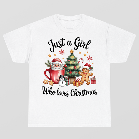 Just A Girl Who Loves Christmas T-Shİrt