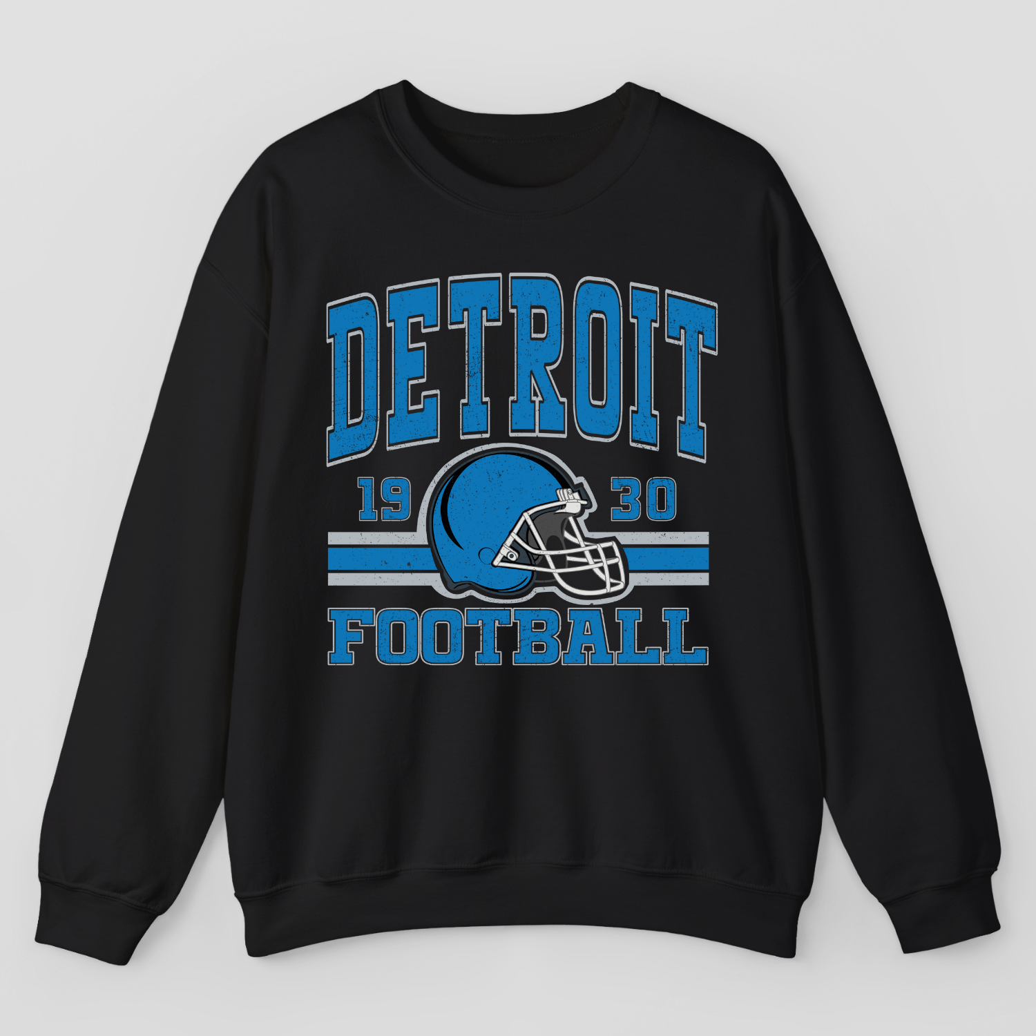 Vintage Style Detroit Football Sweatshirt