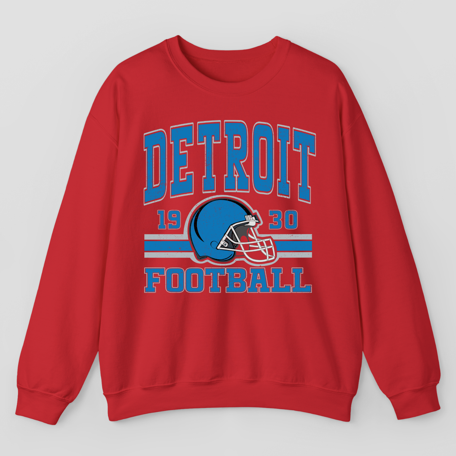 Vintage Style Detroit Football Sweatshirt