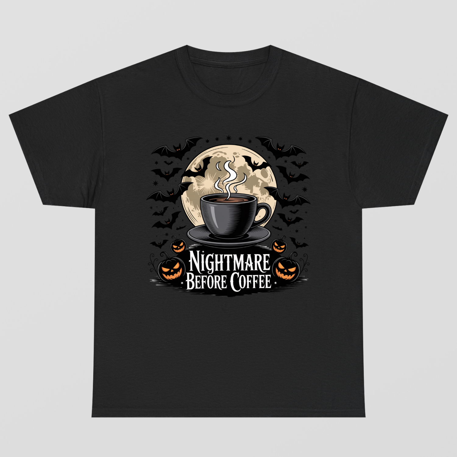 Nightmare Before Coffe Halloween T-Shirt