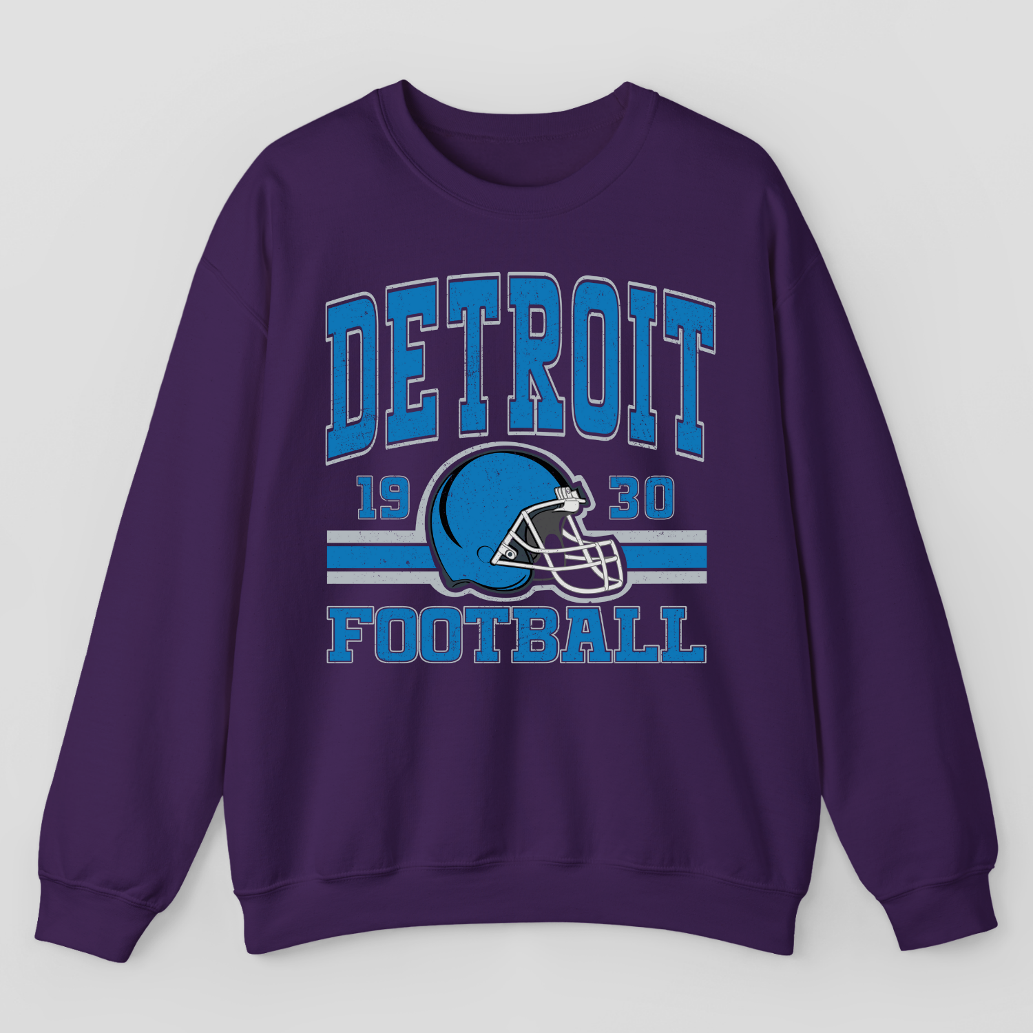 Vintage Style Detroit Football Sweatshirt