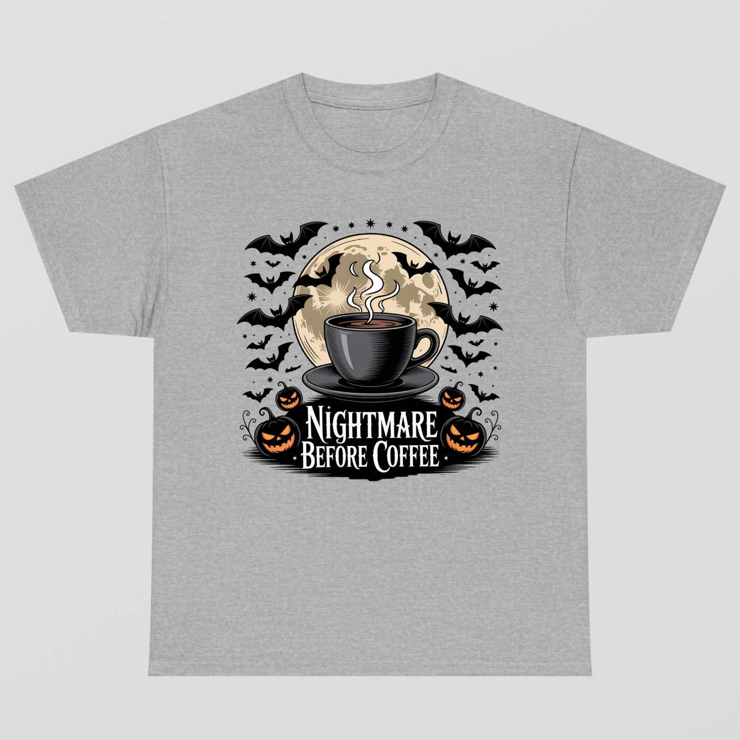 Nightmare Before Coffe Halloween T-Shirt