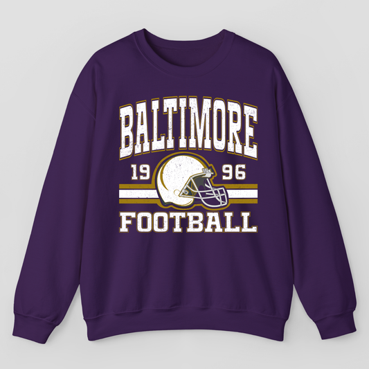 Vintage Style Baltimore Football Sweatshirt