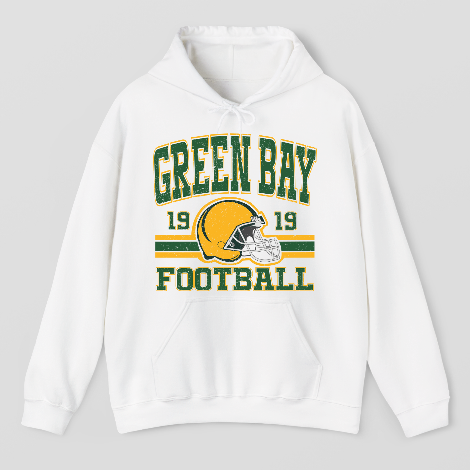 Vintage Style Green Bay Football Hoodie