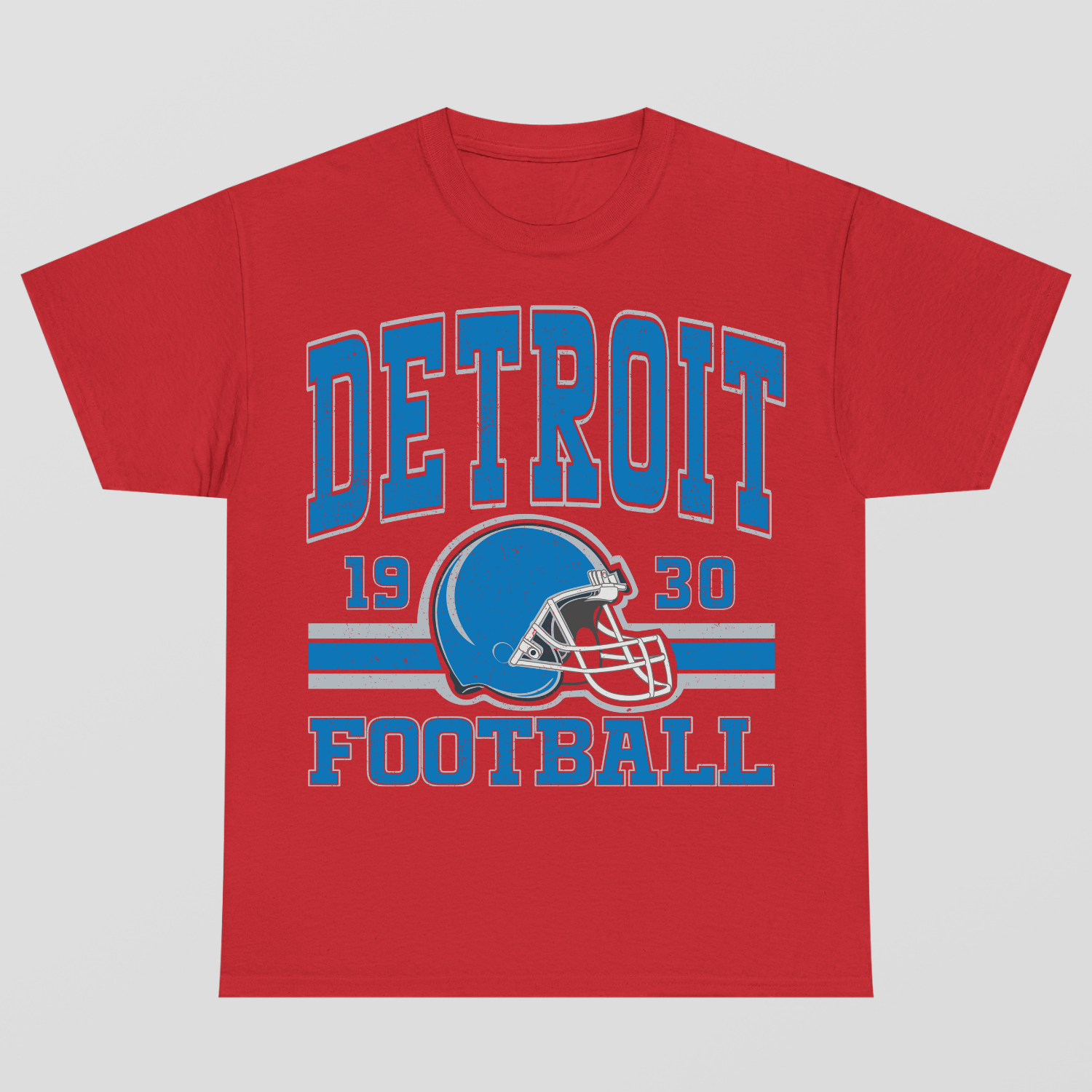 Vintage Style Detroit Football T-Shirt