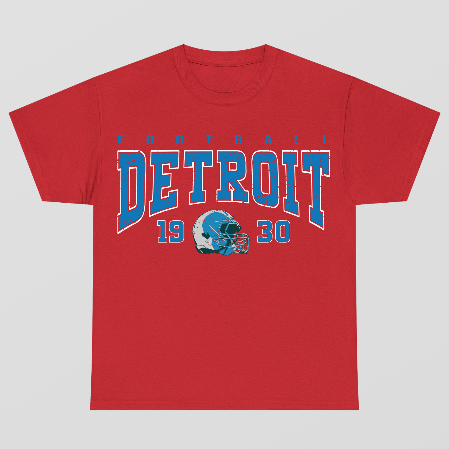 Vintage Style Detroit Football T-Shirt