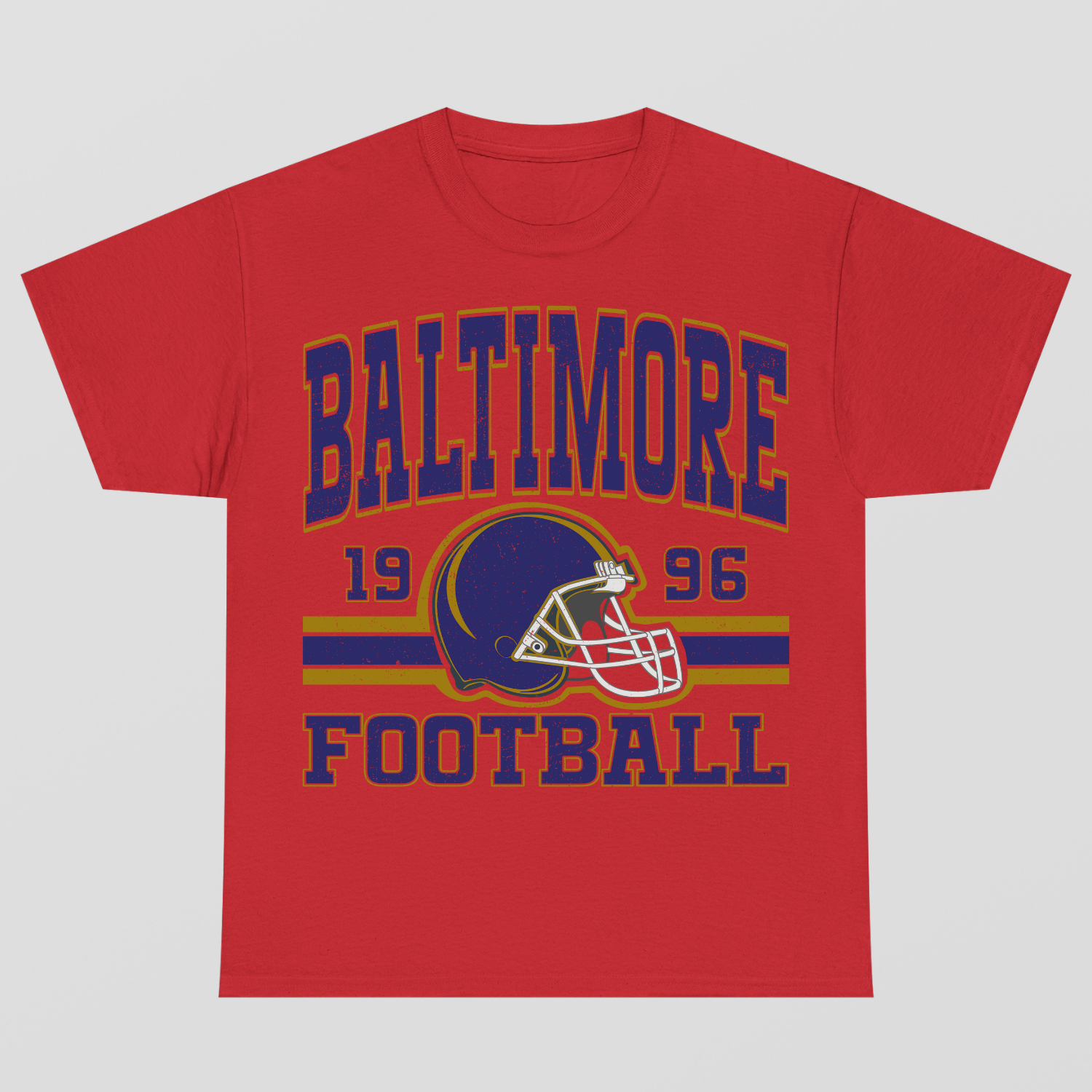 Vintage Style Baltimore Football T-Shirt