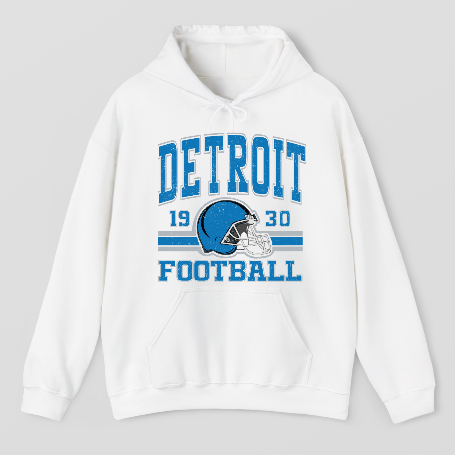Vintage Style Detroit Football Hoodie