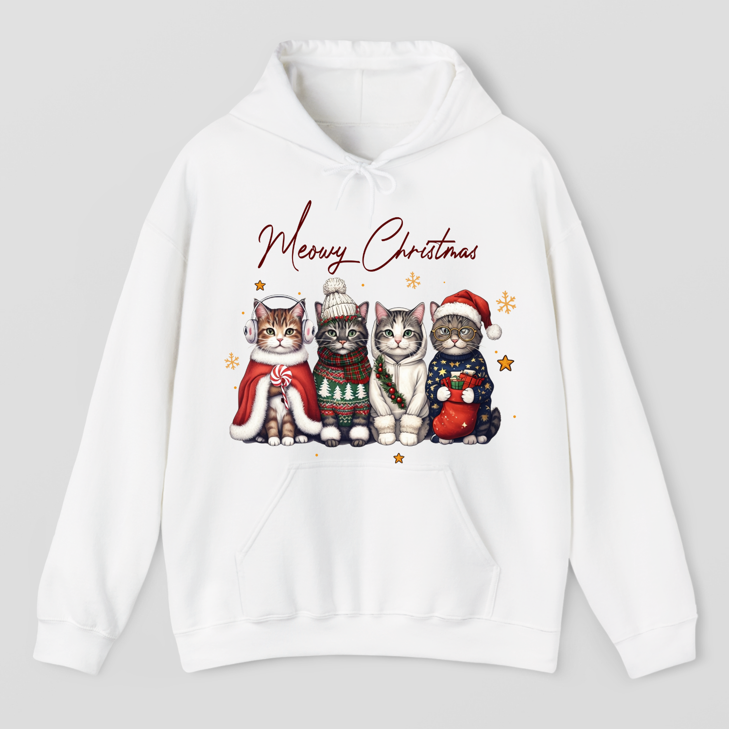 Meowy Christmas Hoodie