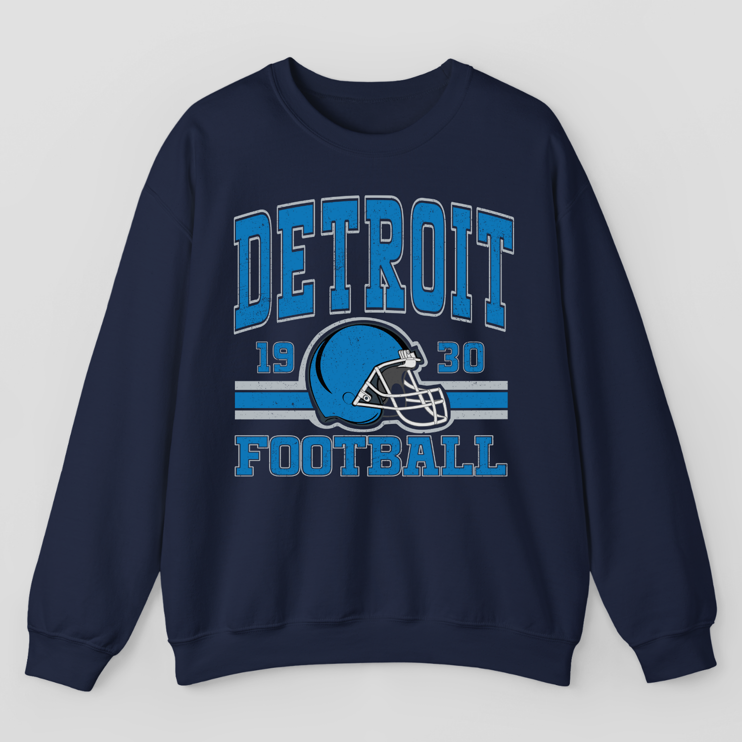 Vintage Style Detroit Football Sweatshirt