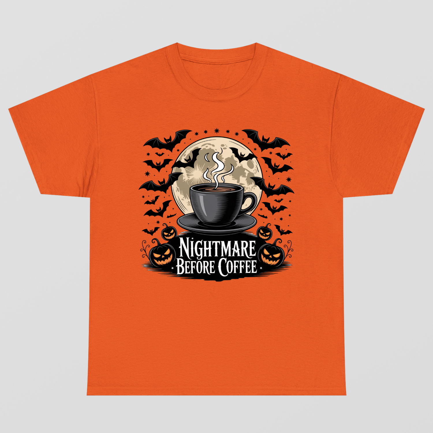 Nightmare Before Coffe Halloween T-Shirt