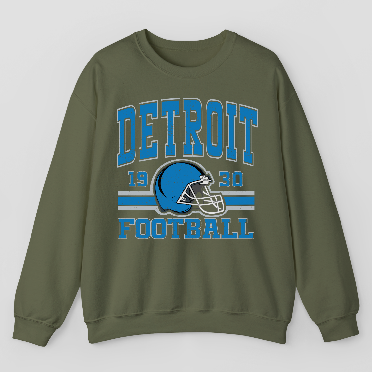 Vintage Style Detroit Football Sweatshirt