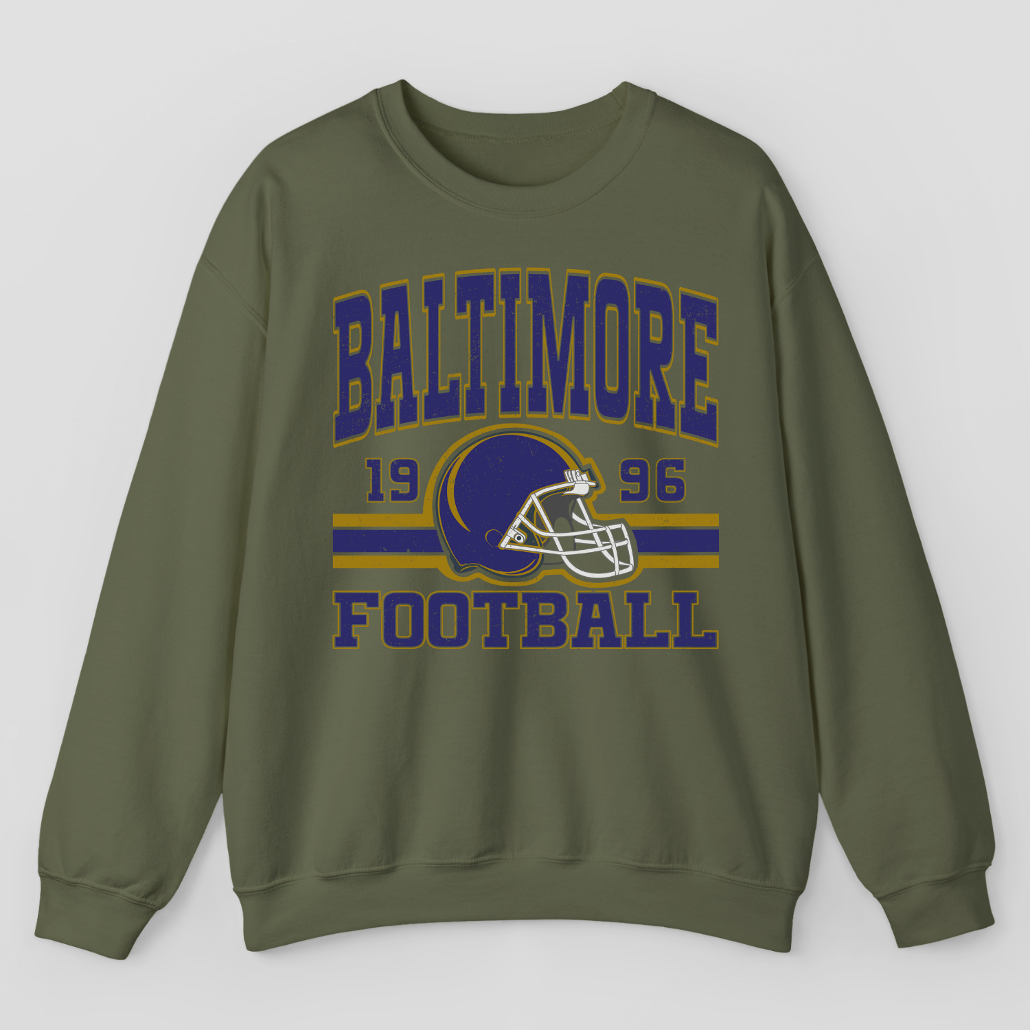 Vintage Style Baltimore Football Sweatshirt