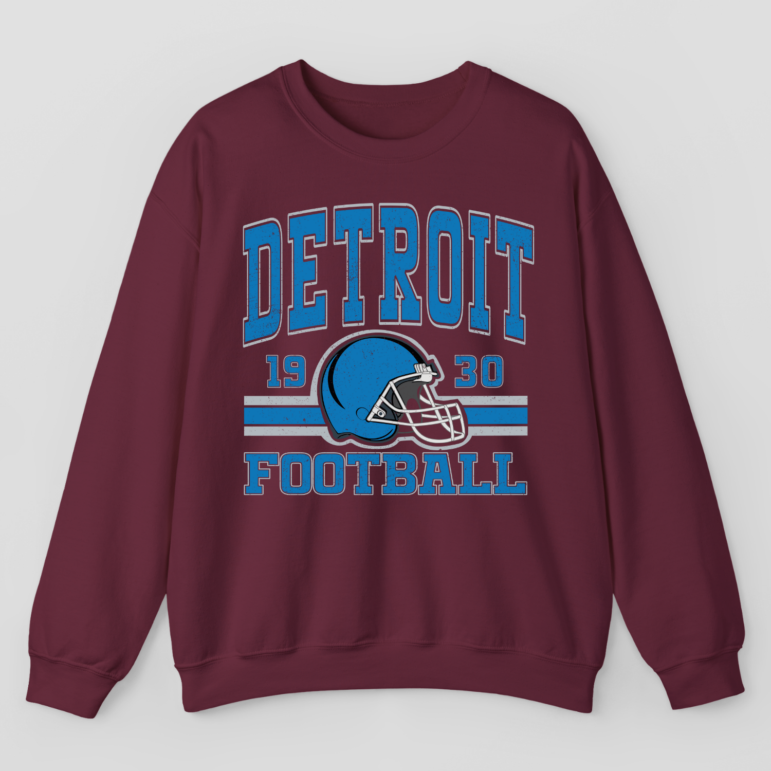 Vintage Style Detroit Football Sweatshirt