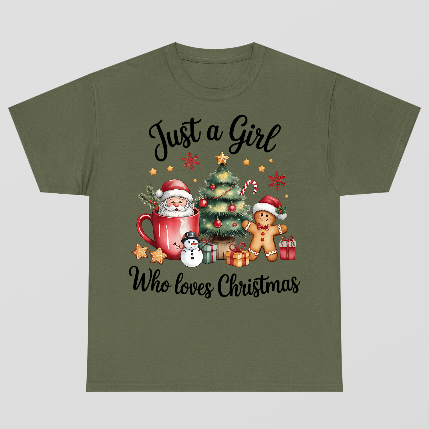 Just A Girl Who Loves Christmas T-Shİrt
